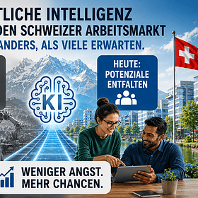 Infografik zu KI und Schweizer Arbeitsmarkt