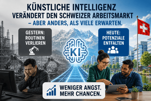 Infografik zu KI und Schweizer Arbeitsmarkt